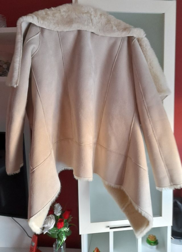 abrigo de ante y pelo
