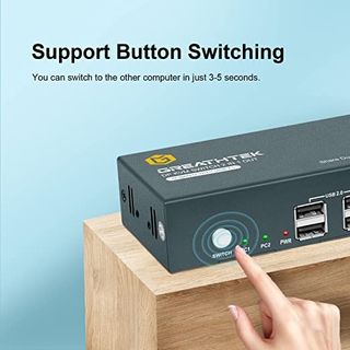 Kvm Switch 2pc 2 monitores dial NUEVO 4k