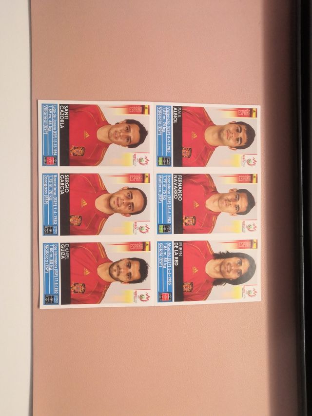 6 Extra Sticker Euro 08 España. 