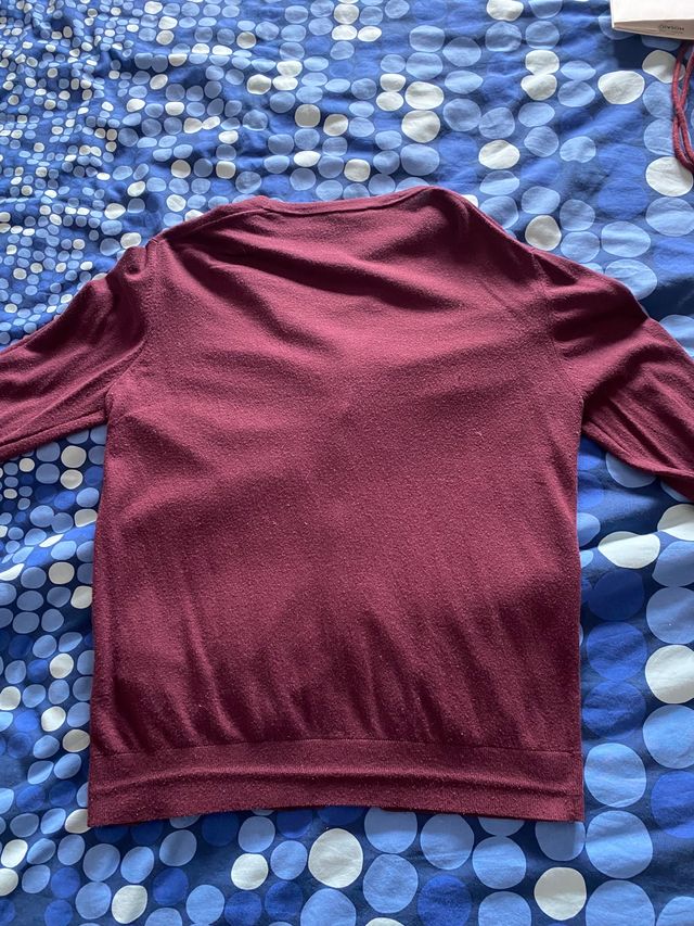 Cardigan Benetton bordeaux