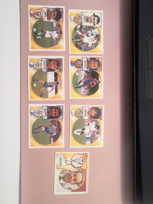 7 cromos liga 94 95 con 5 fichajes