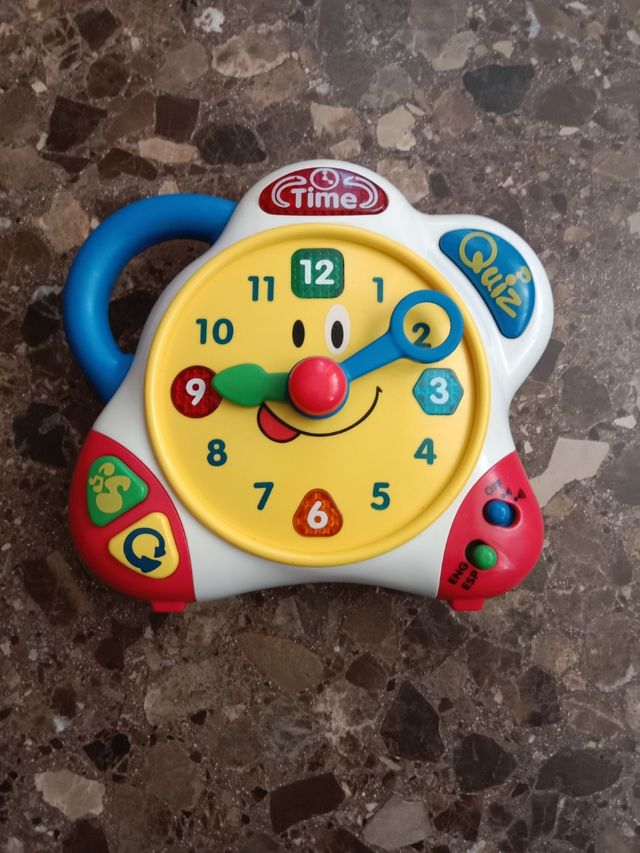 Reloj educativo bilingüe