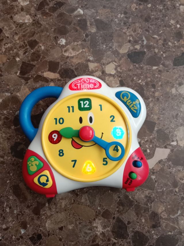 Reloj educativo bilingüe