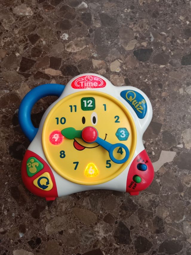 Reloj educativo bilingüe