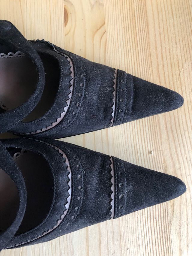 Scarpe décolleté velluto nero