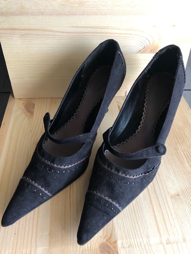 Scarpe décolleté velluto nero
