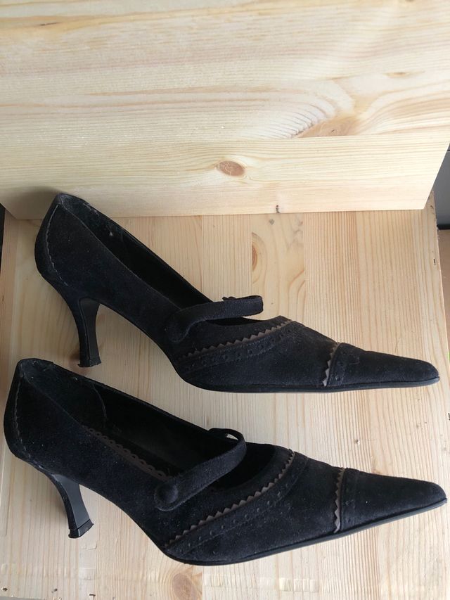 Scarpe décolleté velluto nero