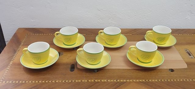 Juego de café 6 comensales de Dipinto a mano