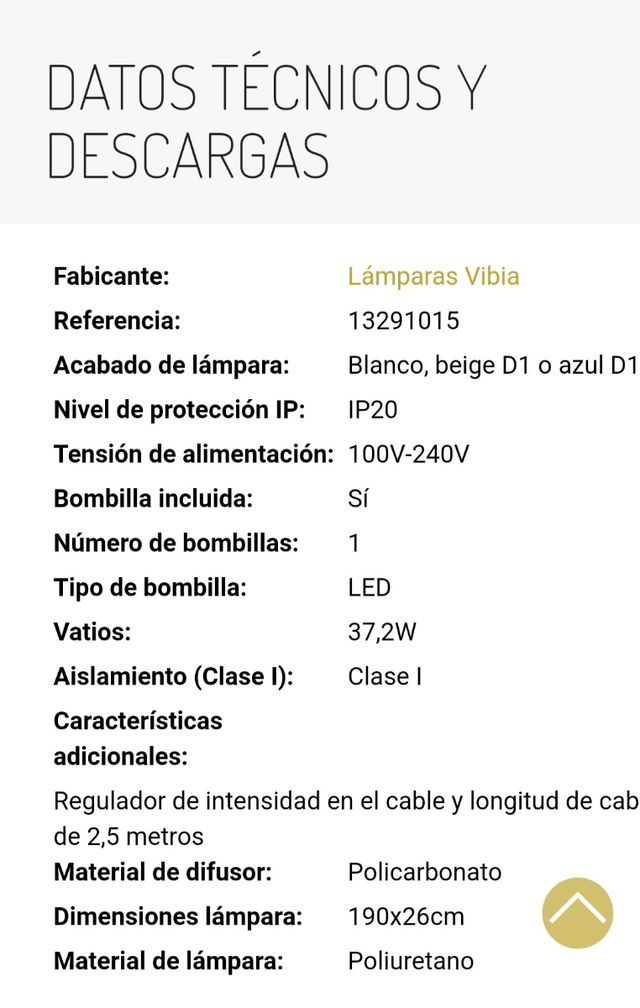 lampara de diseño VIBIA jazz