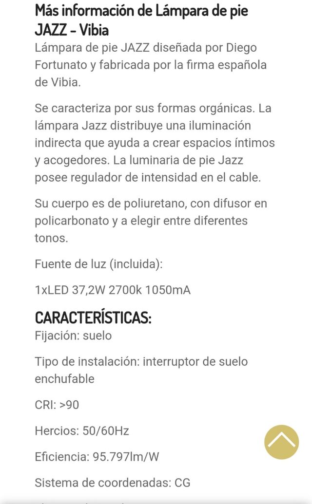 lampara de diseño VIBIA jazz
