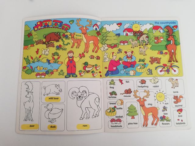 LIBRO INFANTIL INGLÉS - STICKERS ANIMALS