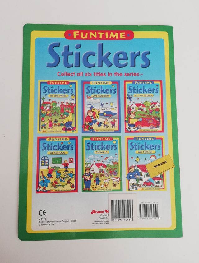 LIBRO INFANTIL INGLÉS - STICKERS ANIMALS