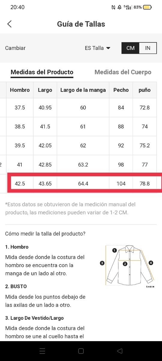 Blusa estampada manga campana