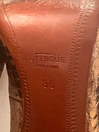 Zapatos pep toe cobre