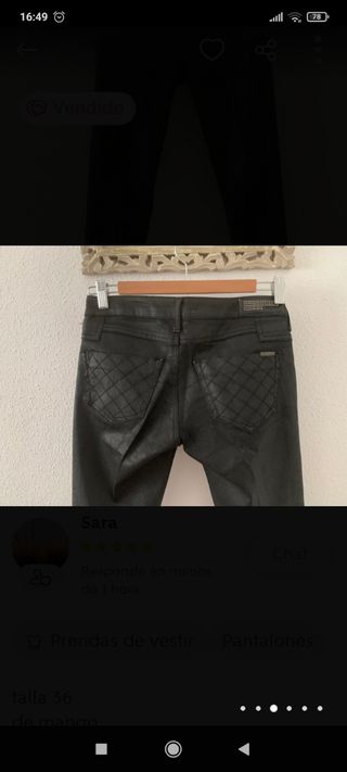 pantalón negro Mango 