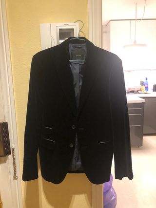 Blazer negra terciopelo
