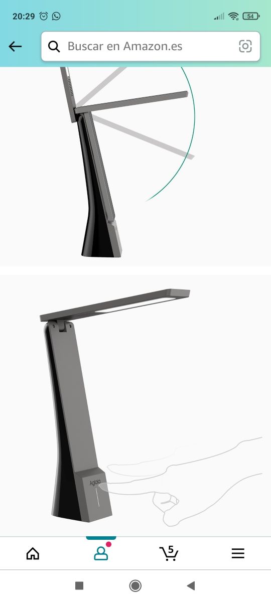 lampada da lettura a LED ricaricabile