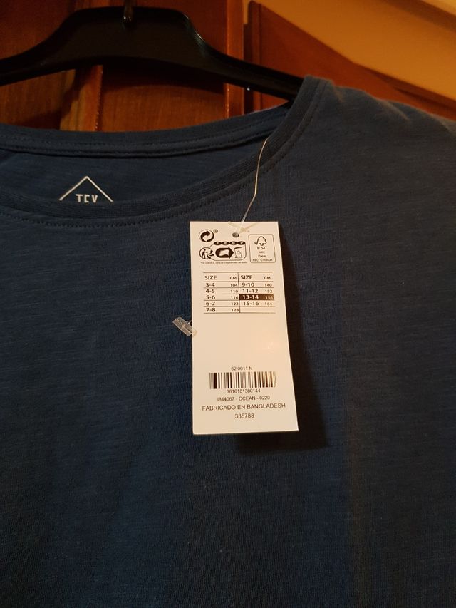 CAMISETA MANGA LARGA CHICA- T 13-14 AÑOS