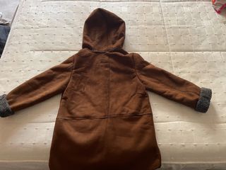 Chaquetón marrón de ante