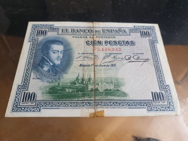 Billete de 1925 de 100 pesetas