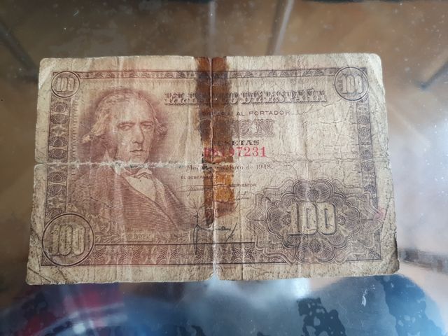 Billete de 1948 de 100 pesetas