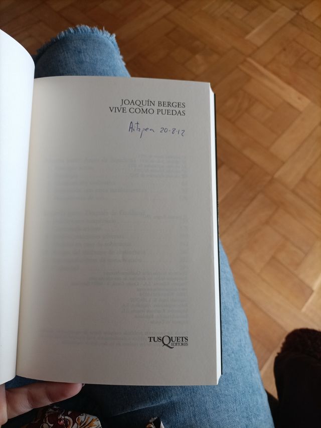 Libro VIVE COMO PUEDAS Joaquín Berges