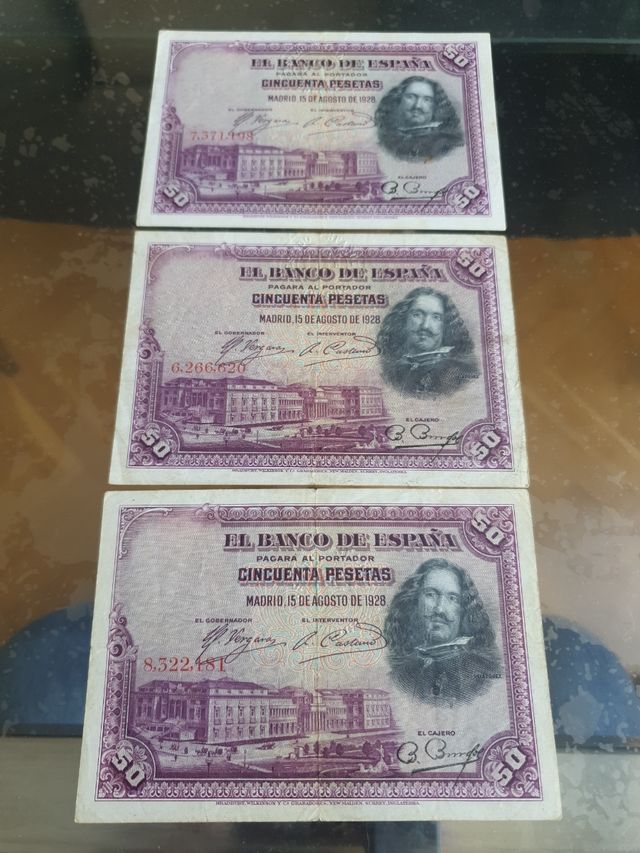 Billetes de 1928 de 50 pesetas