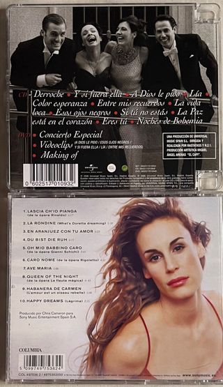 Popera y Sonia Terol lote 2 cd y dvd
