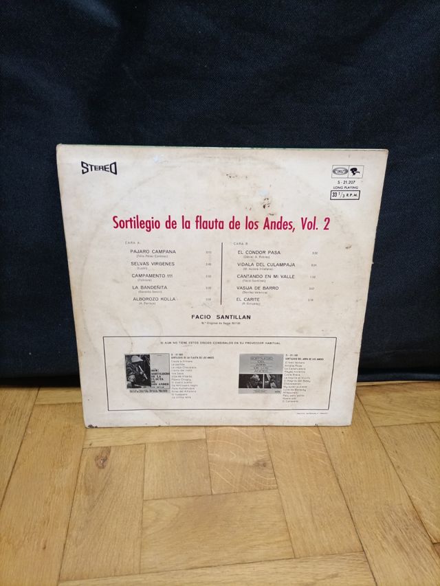 Vinilo Sortilegio de la flauta de los Andes Vol.2