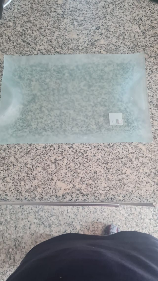 Bandeja  de cristal diario barrio