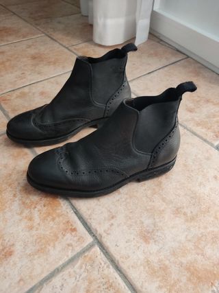botas botines piel