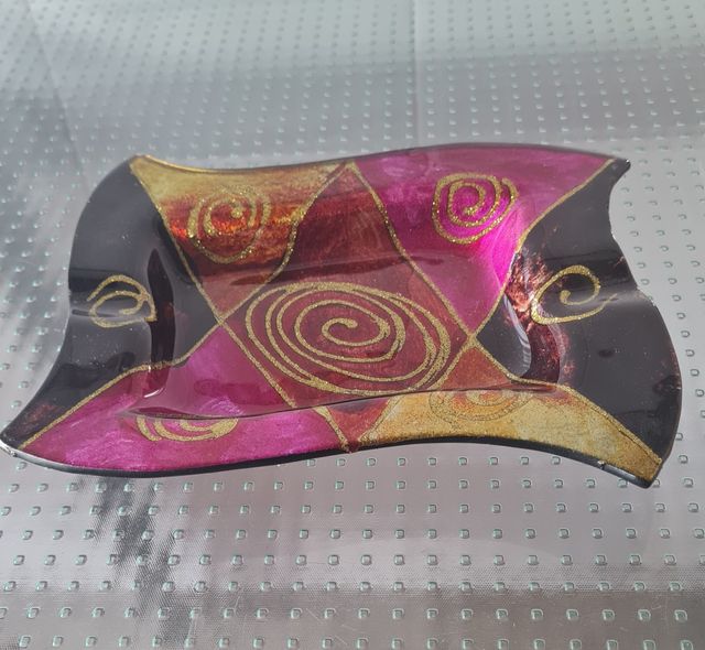 Cenicero o bandeja cristal