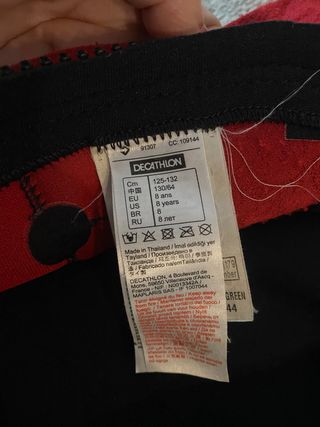 Traje neopreno - 8 años