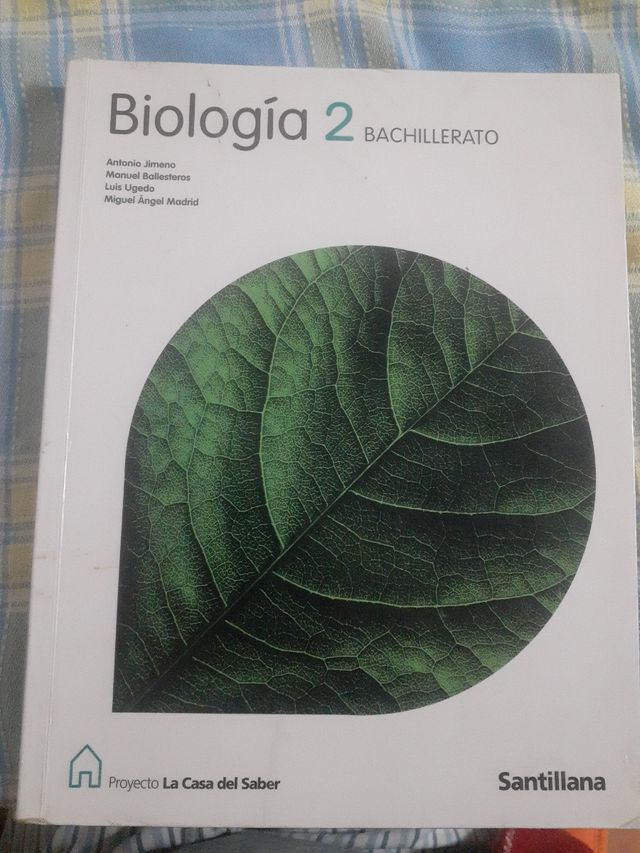 Libro biología 2° Bachiller
