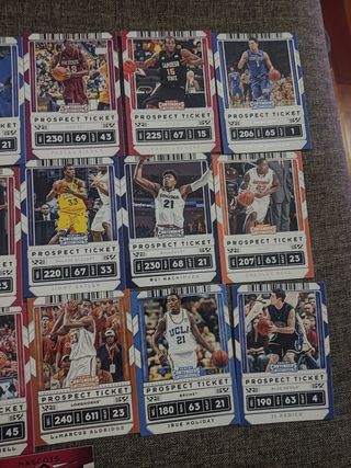 Estrellas nba Panini contenders draft