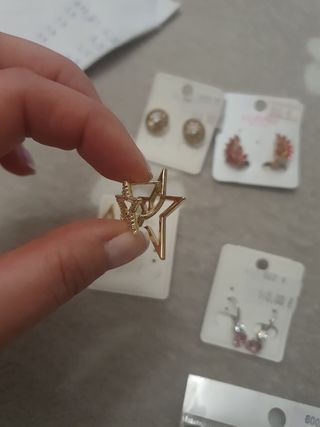 Pendientes baño oro LIQUIDACIÓN 