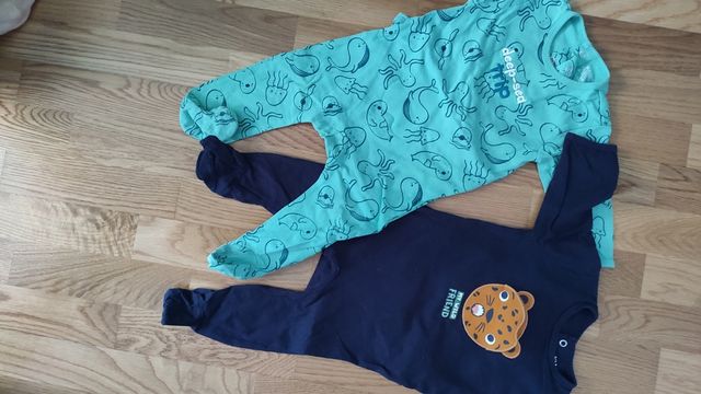 Lote 3 pijamas, 9 m. Regalo bodys 