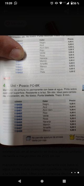 rotuladores posca pc 8k