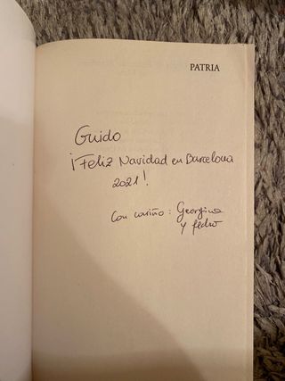 Libro "Patria"