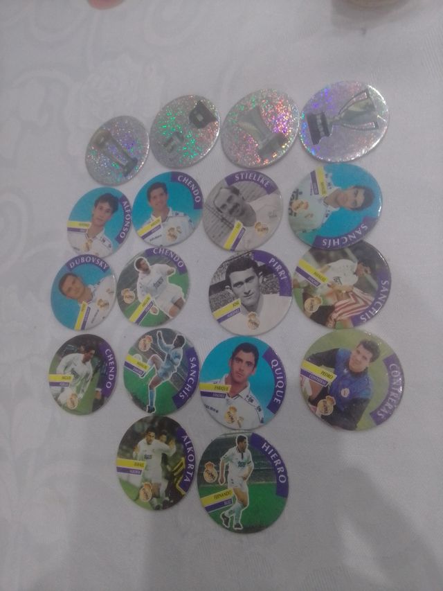 42 tazos real madrid