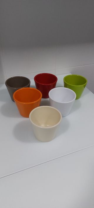 Juego de 6 macetas