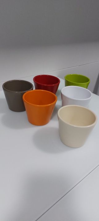Juego de 6 macetas