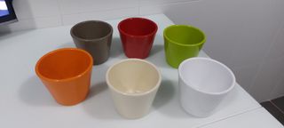 Juego de 6 macetas
