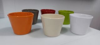 Juego de 6 macetas