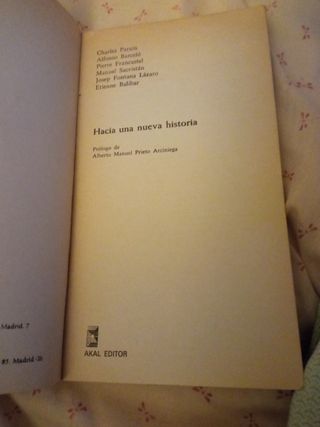 HACIA UNA NUEVA HISTORIA Balibar y otros