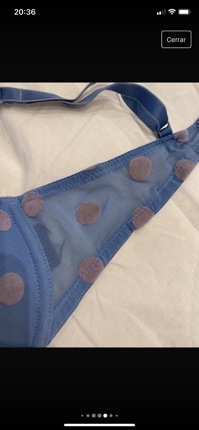 Conjunto sujetadores usados una vez,nuevos.