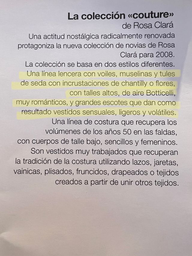 Vestido de novia Rosa Clará