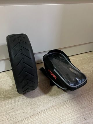 Rueda original xiaomi m365 y funda impermeable