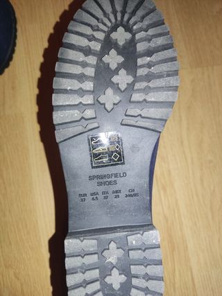 Botines ante azul marino Springfield