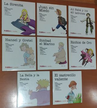 14 CDs interactivos con cuentos infantiles.